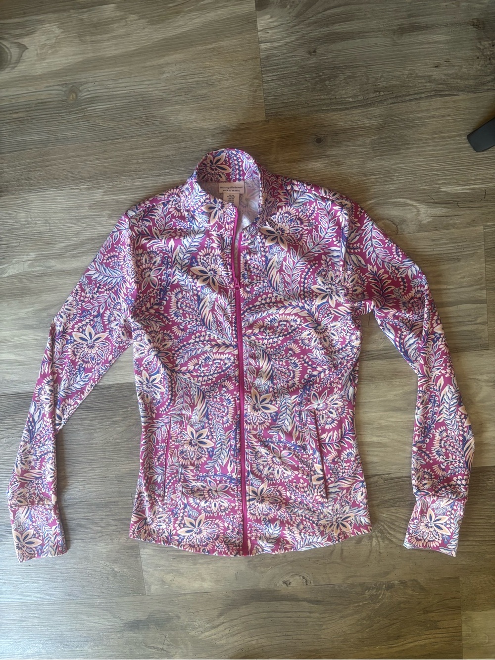 Tommy Bahama L/S  Pink Floral Zip Jacket